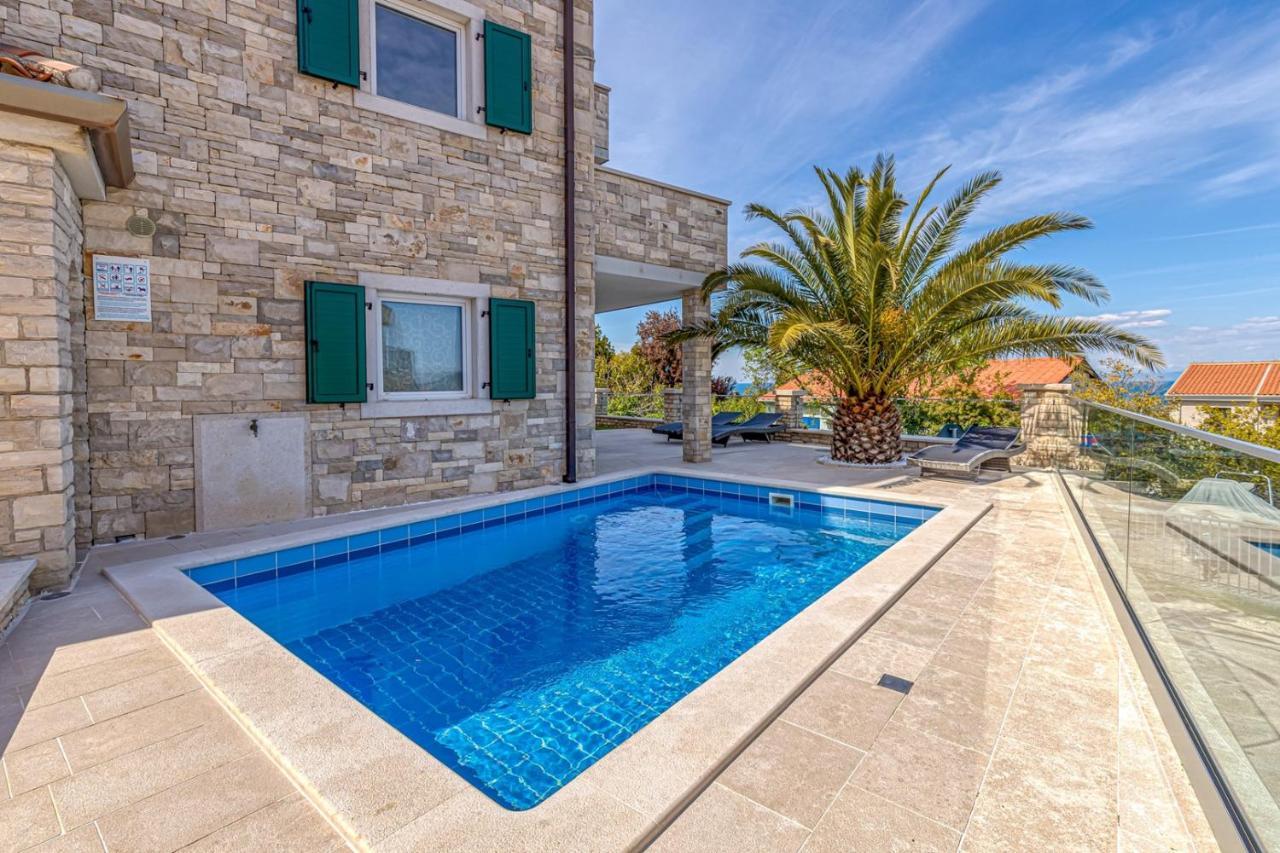 Villa Milena With Pool And Sea View スルベニ・ブル エクステリア 写真